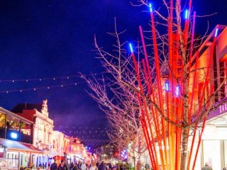 Rundle st Illuminate vertical.  Poster prints. Photos for sale, printed and delivered.