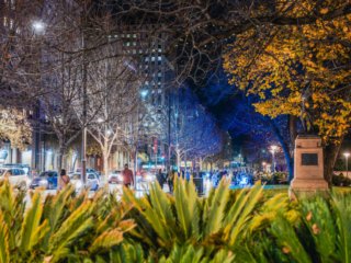 North Terrace Illuminate, SA.  Poster prints. Photos for sale, printed and delivered.