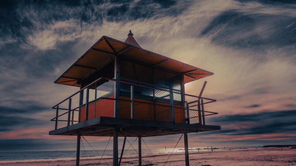 Glenelg Surf Life Saver, SA.  Poster prints. Photos for sale, printed and delivered.