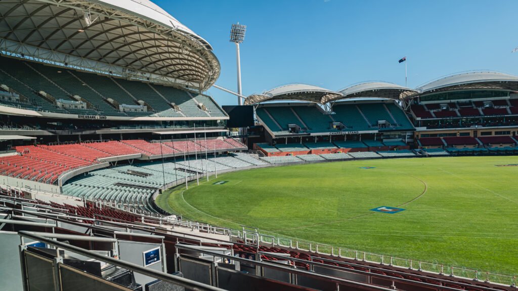 Adelaide Oval Grandstands. Poster prints. Photos for sale, printed and delivered.