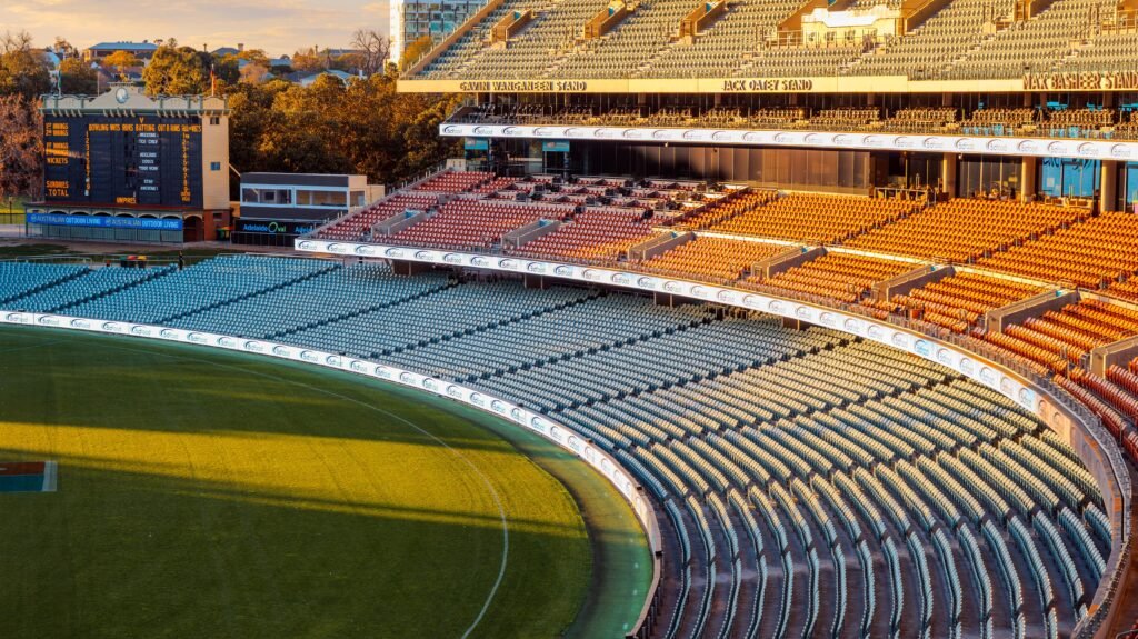 Adelaide Oval Sunset, SA.  Poster prints. Photos for sale, printed and delivered.