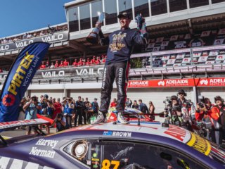 Adelaide 500 - Brown Championship celebration